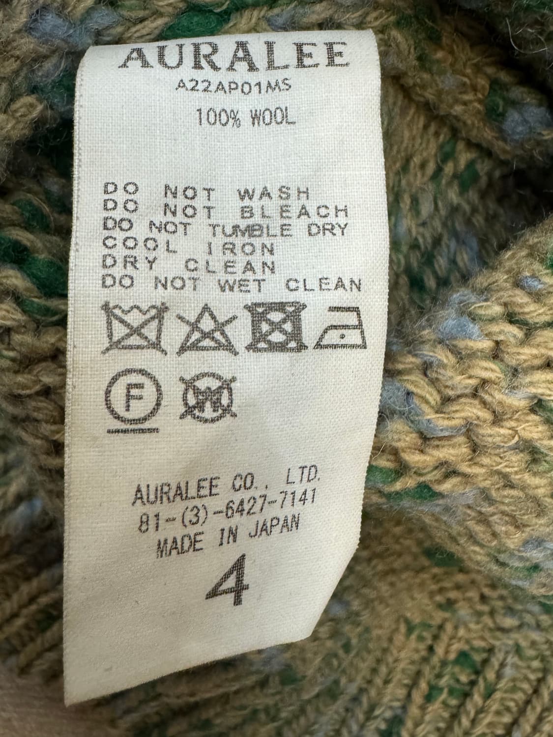 [4] 오라리 울 믹스 컬러 슬러브 얀 니트 스웨터  상품이미지8