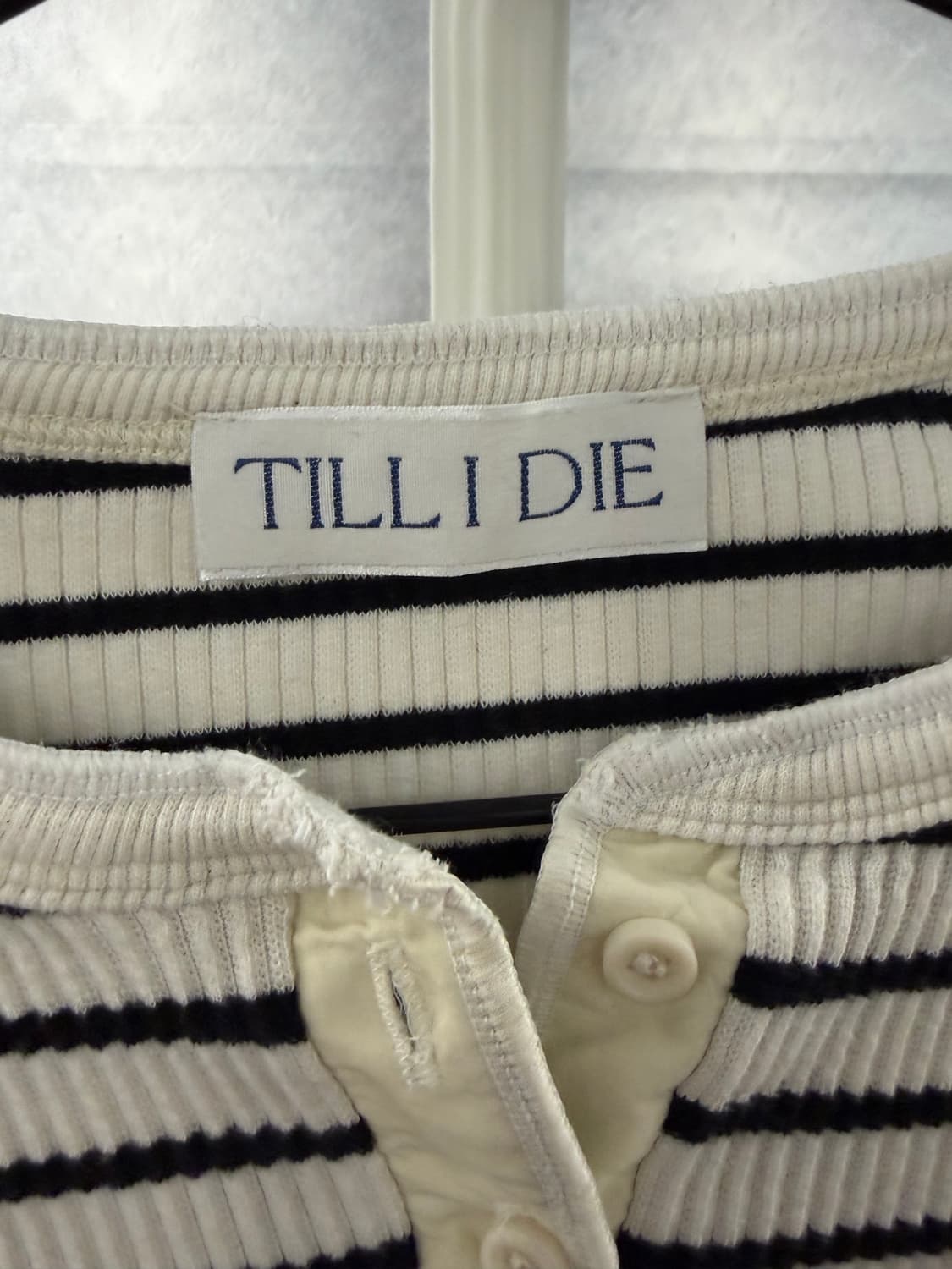 TILL I DIE 단가라 RIBBED 티셔츠 FREE 상품이미지4