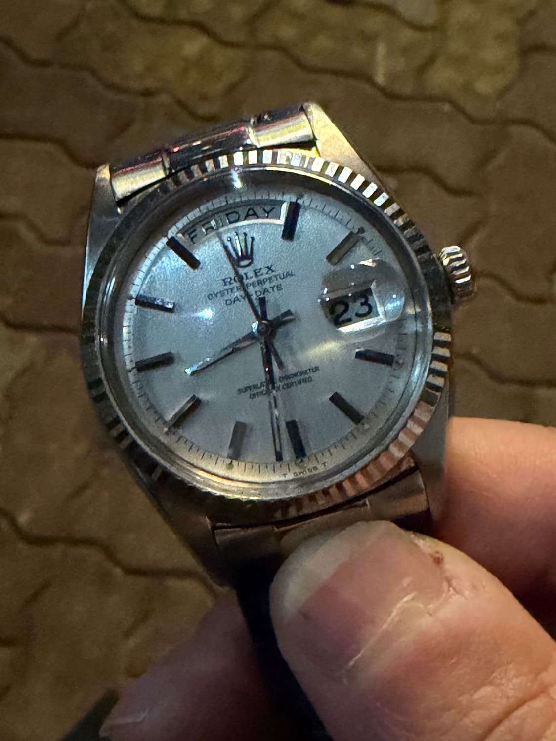 (1/2) 롤렉스 빈티지 데이데이트 1803 화이트골드 18k 금통 상품이미지7