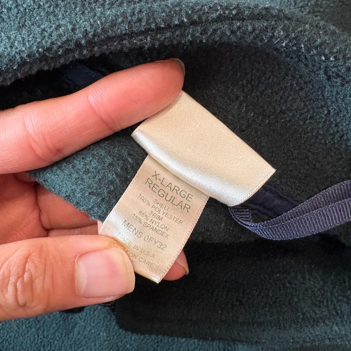 90s L.L.bean 90년대 미국 생산 엘엘빈 그린 신칠라 플리스 상품이미지7