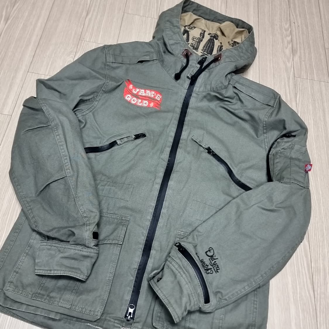 일본산 JAM'S COLD 바이크 후드 야상 점퍼(95-100) 상품이미지1