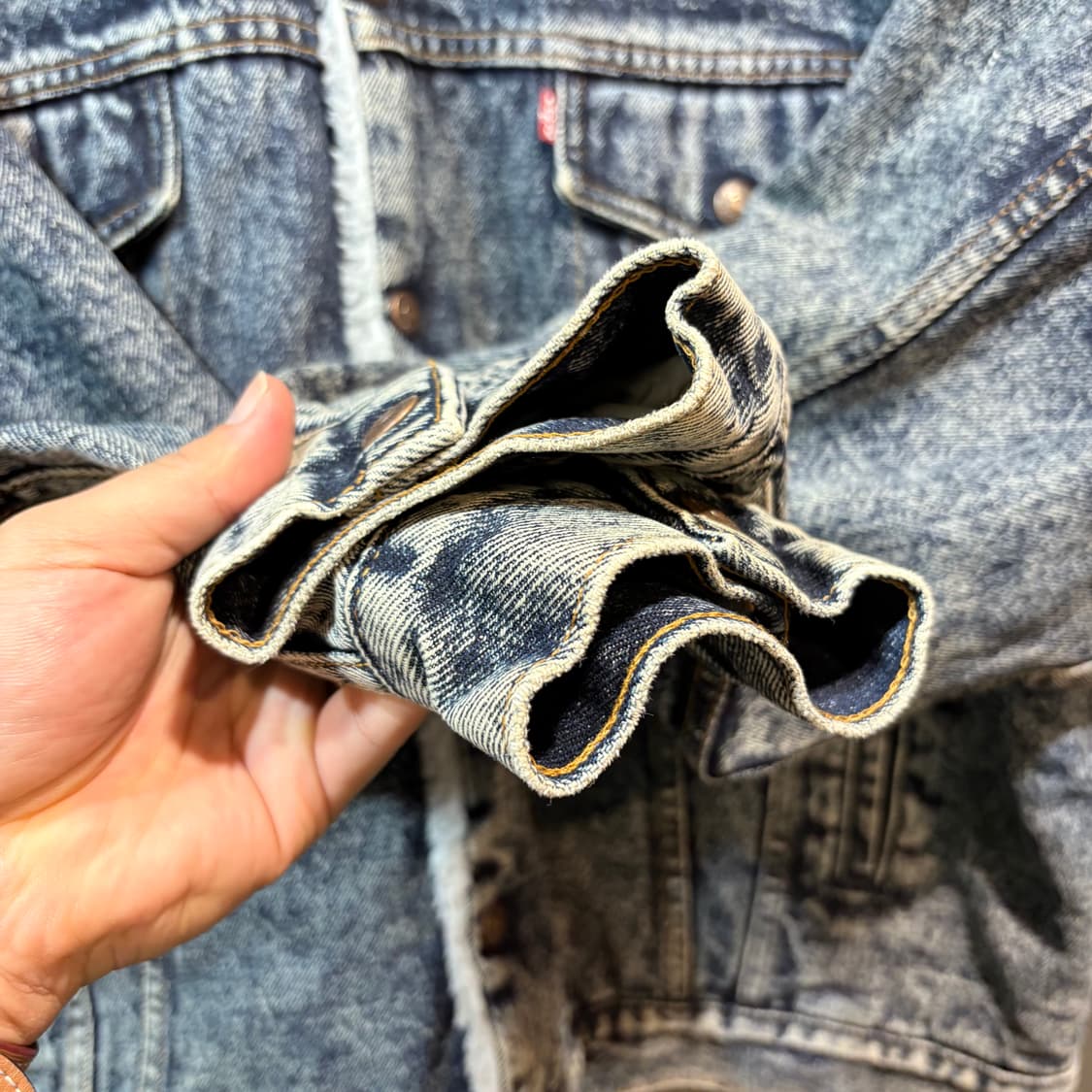 [XL] LEVIs 리바이스 USA 쉐르파 데님 자켓 상품이미지3