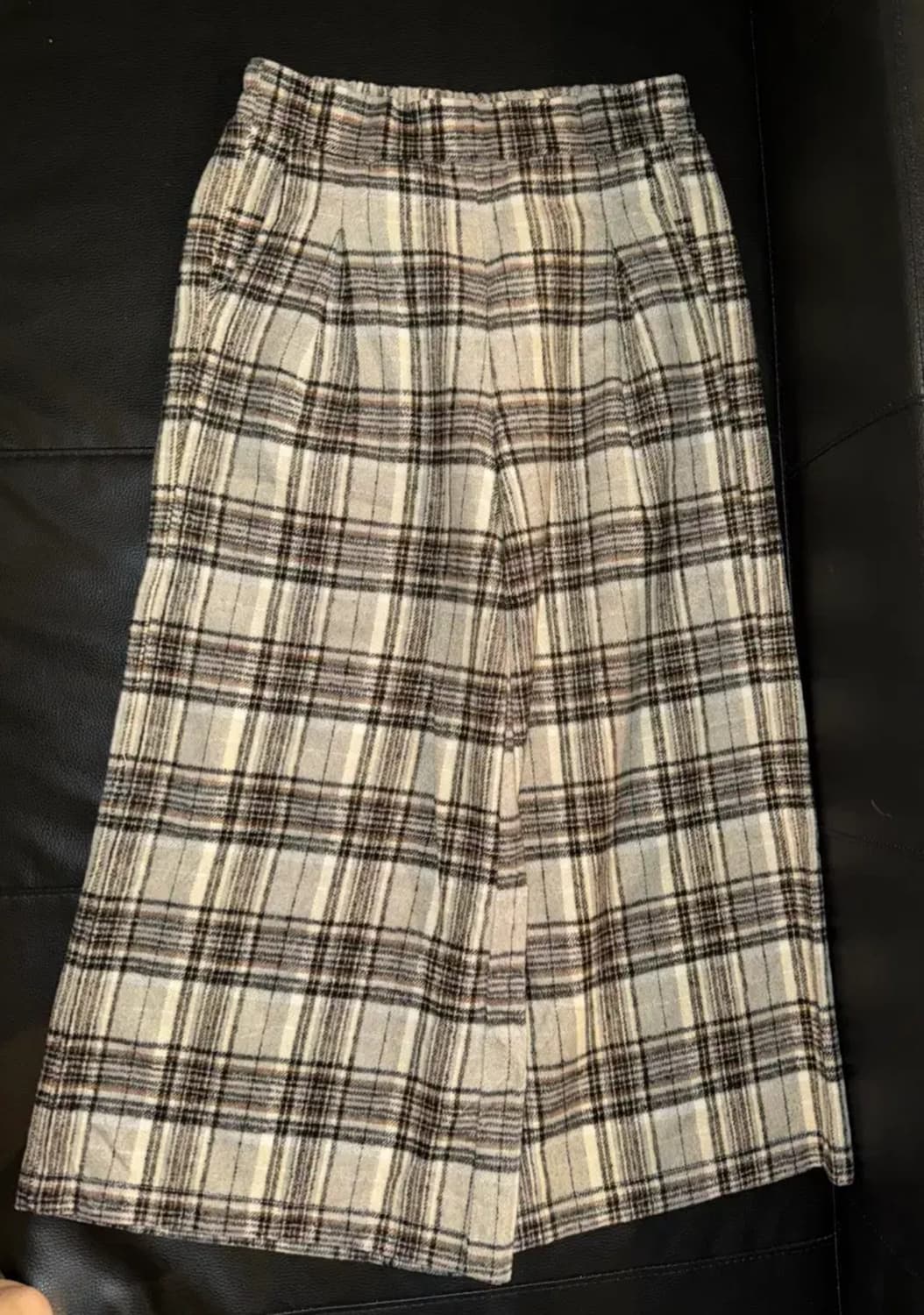 (L) 일본 빈티지 체크무늬 와이드 팬츠 상품이미지3