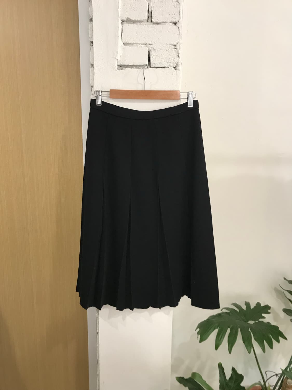 블랙 플리츠 스커트 상품이미지9