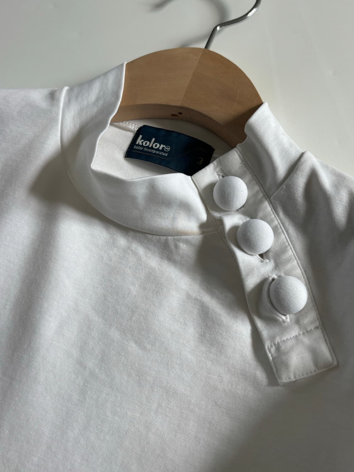 Kolor 컬러 화이트 차이나넥 블라우스 상품이미지5