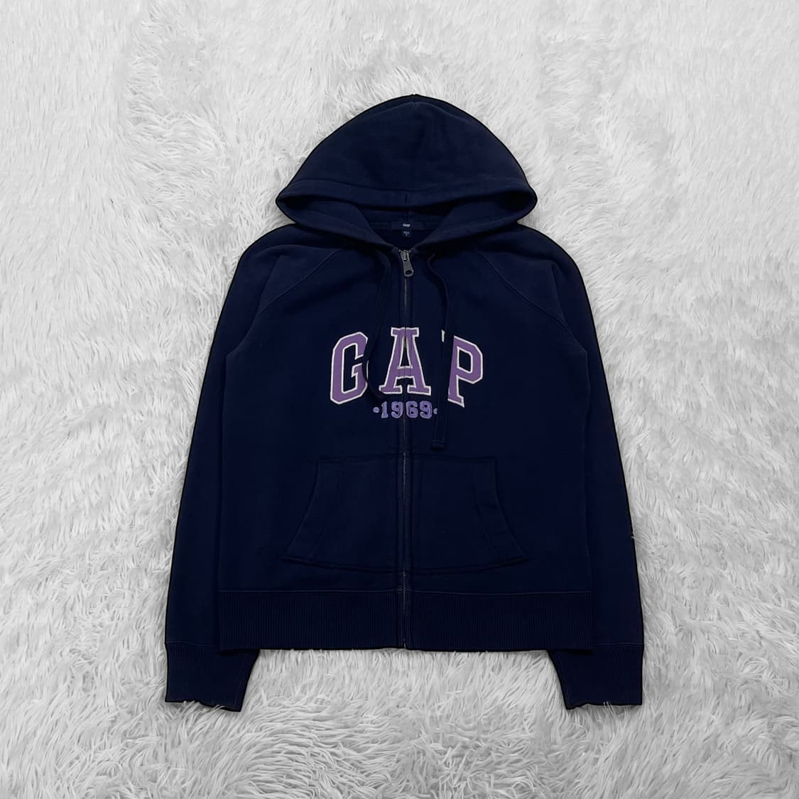 갭 Gap 스펠 로고 후드집업 네이비 상품이미지2