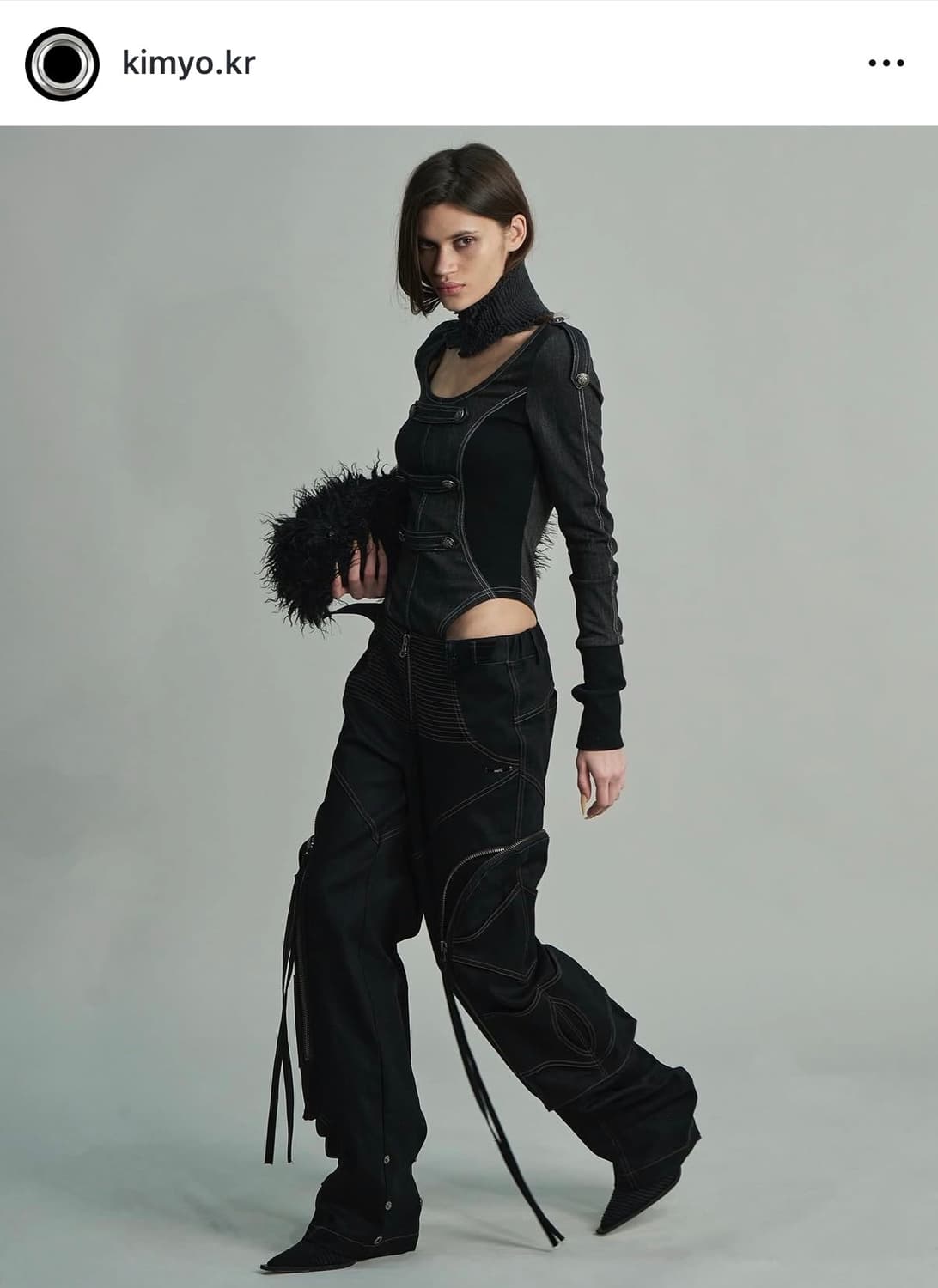 키묘 컷아웃 나폴레옹 탑 상품이미지2