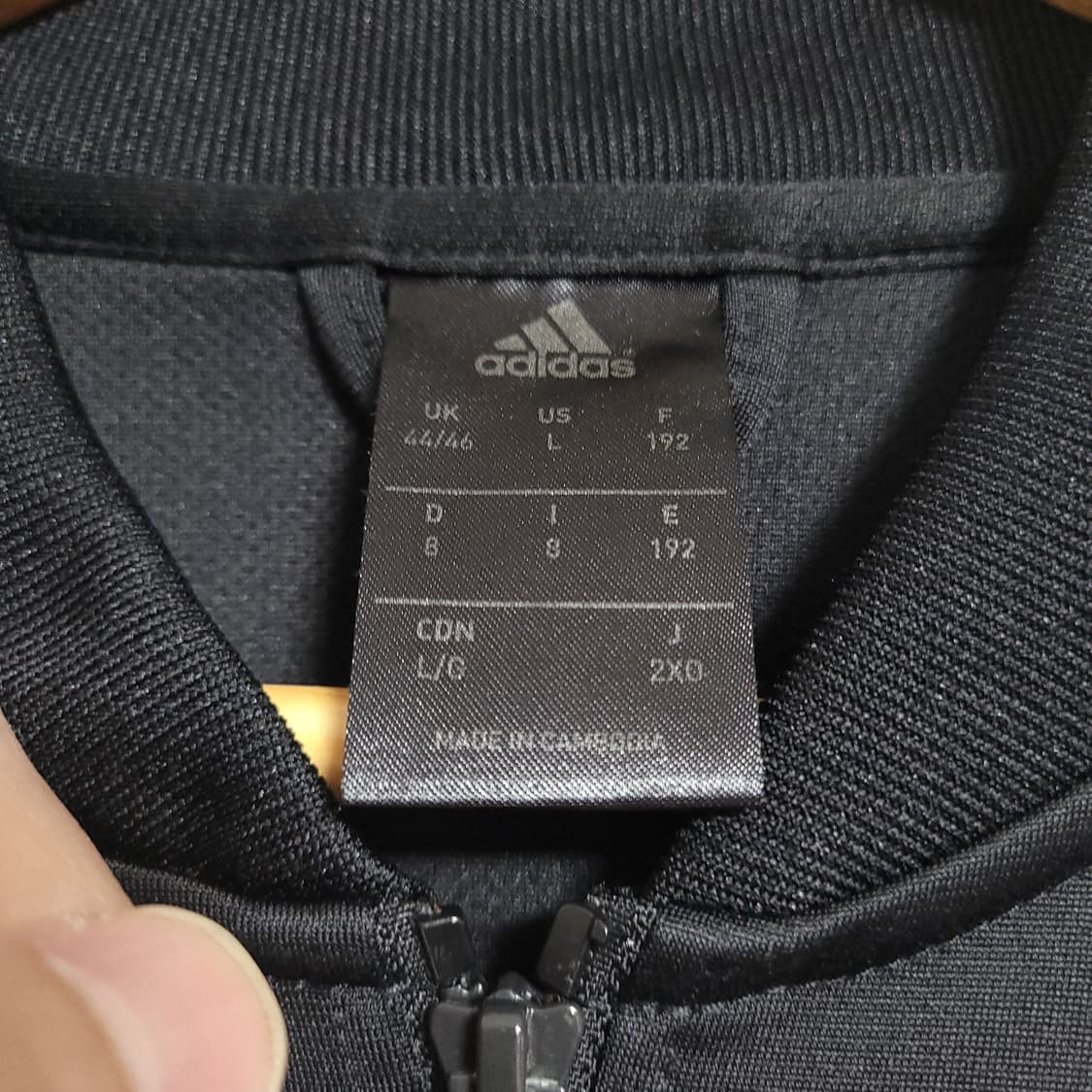 (2XL) ADIDAS 아디다스 블랙 삼선 트랙 자켓 져지 상품이미지2