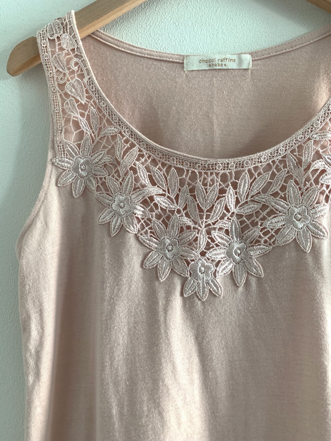 (Vintage)lace sleeveless top(pink) 상품이미지5