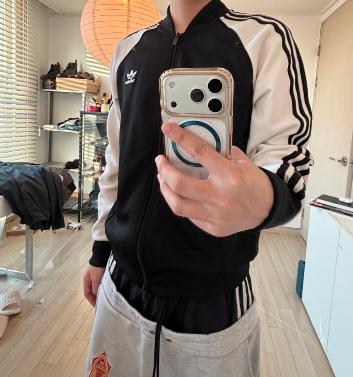 아디다스 아디컬러 클래식 SST 트랙 자켓 블랙  상품이미지1