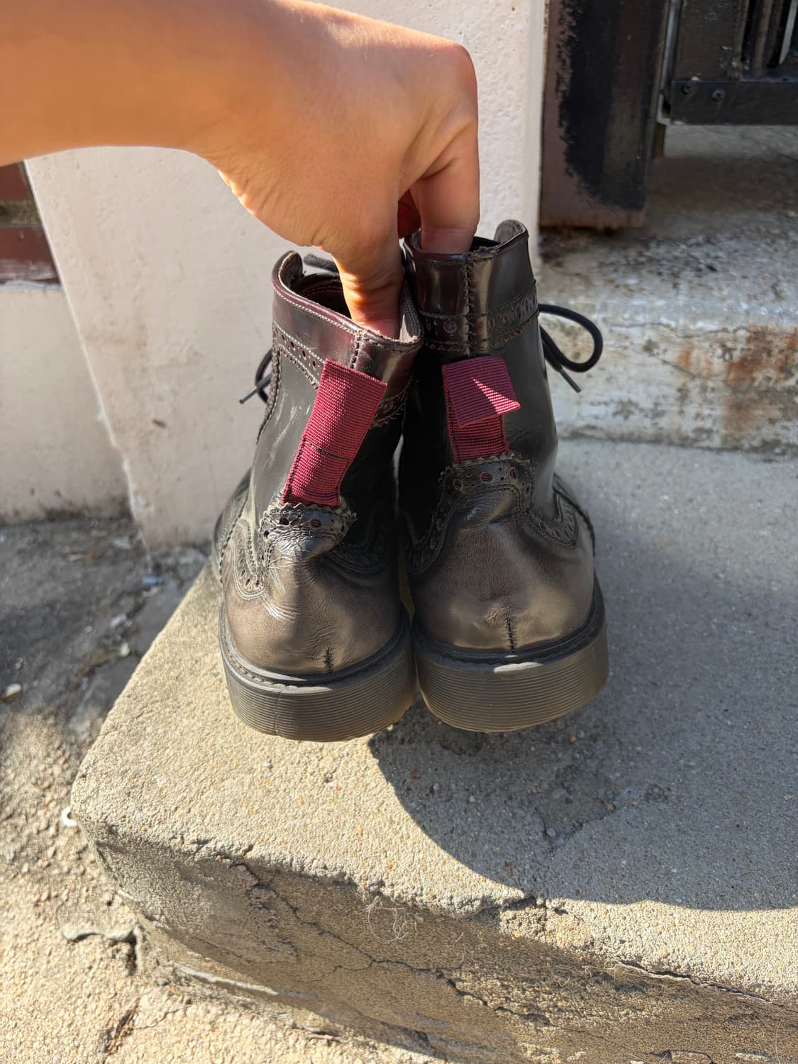 Giancarlo Morelli 윙팁 레더 부츠 260mm  상품이미지4