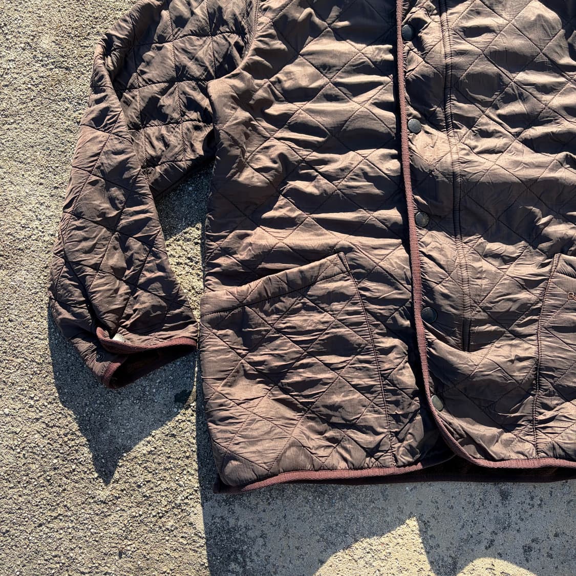 바버 빈티지 퀄티드 자켓 M 상품이미지3