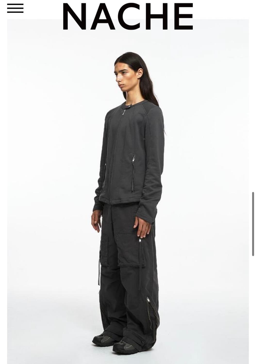 나체 nache 라이더 자켓 SEAM LINE JERSEY RIDER J 상품이미지2