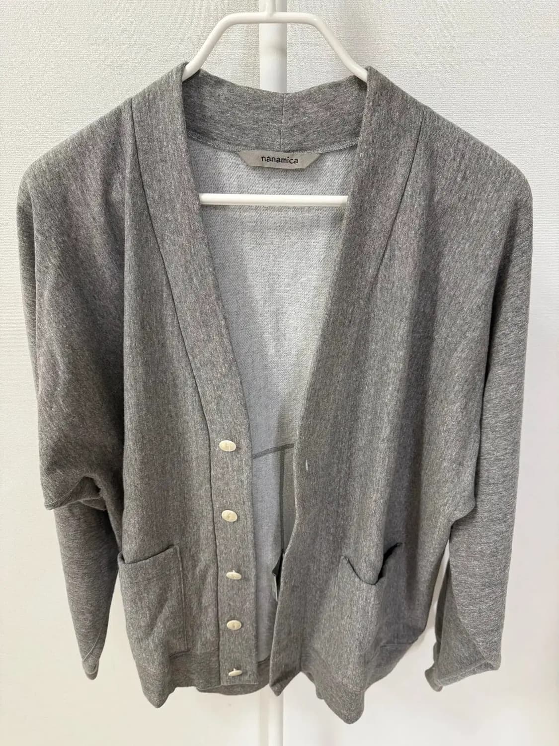 나나미카 23FW 코덴시 스웻 가디건 헤더그레이 L사이즈 상품이미지2