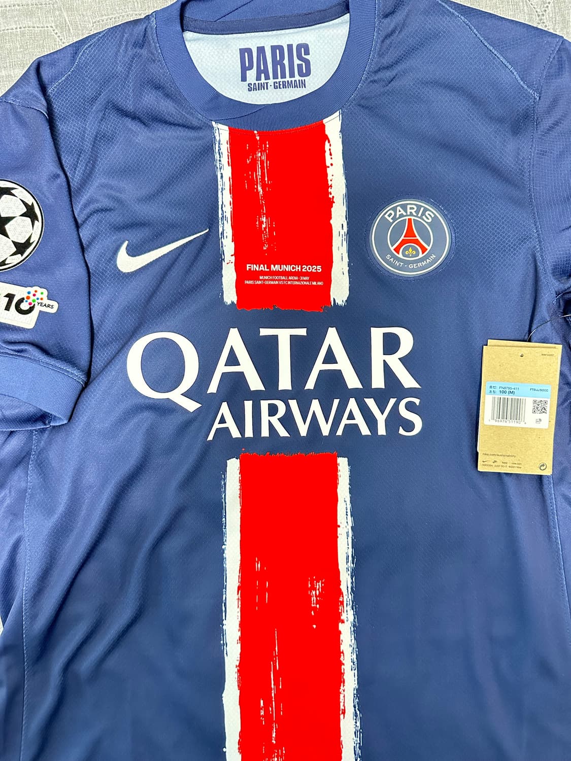 24-25 파리생제르맹(PSG) 홈 유니폼 No.19 이강인 M(100) 상품이미지5