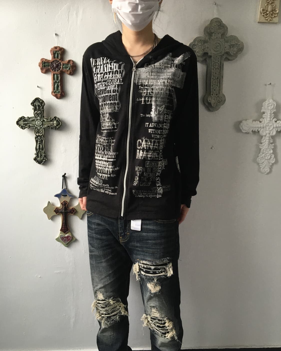 Printing hood zip up 상품이미지8