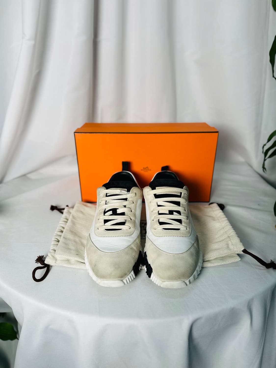 [정품] 에르메스 바운싱 화이트 코트스킨 블랑 41사이즈 상품이미지4