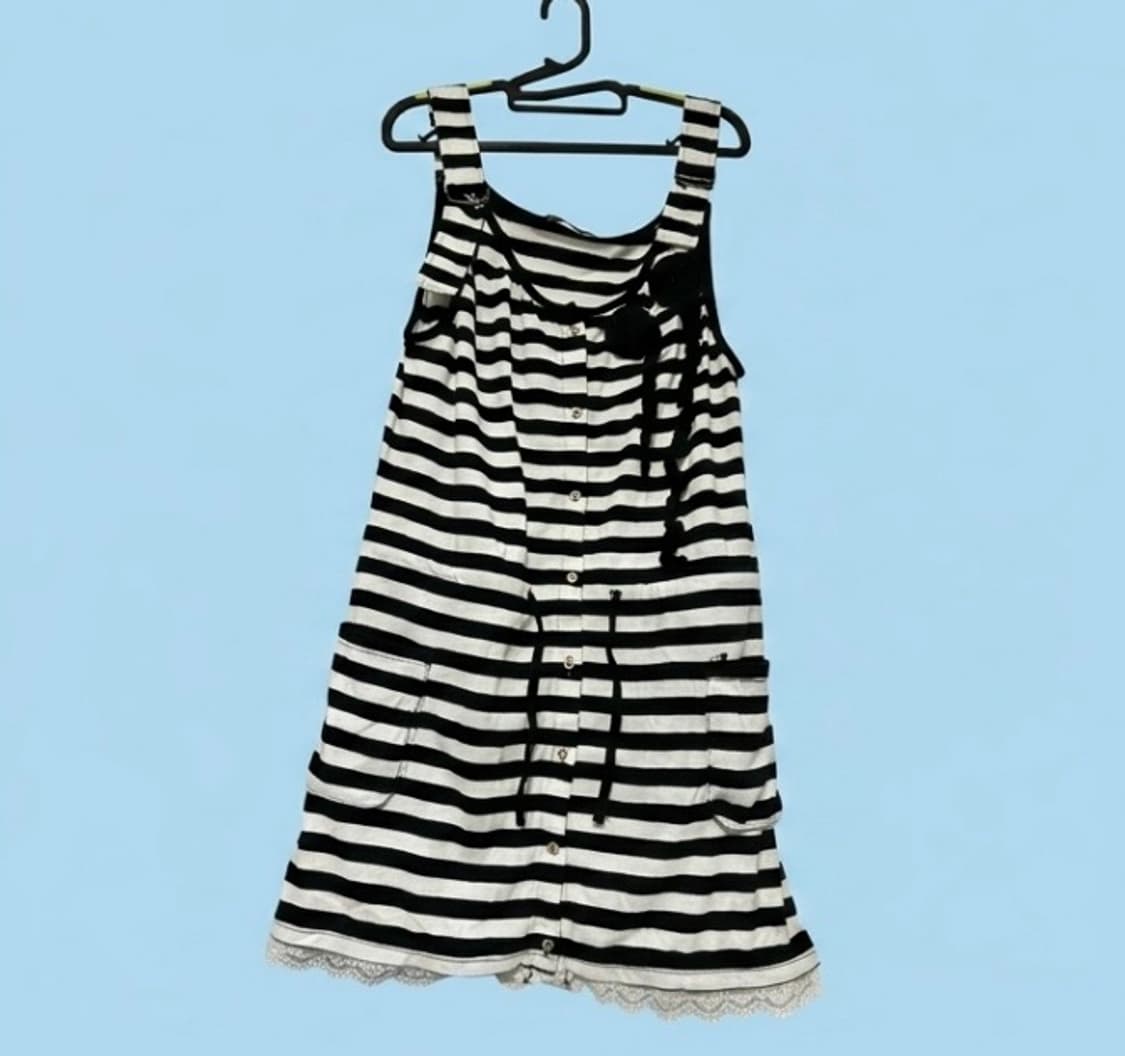 vintage Striped Mini Onepiece 상품이미지1