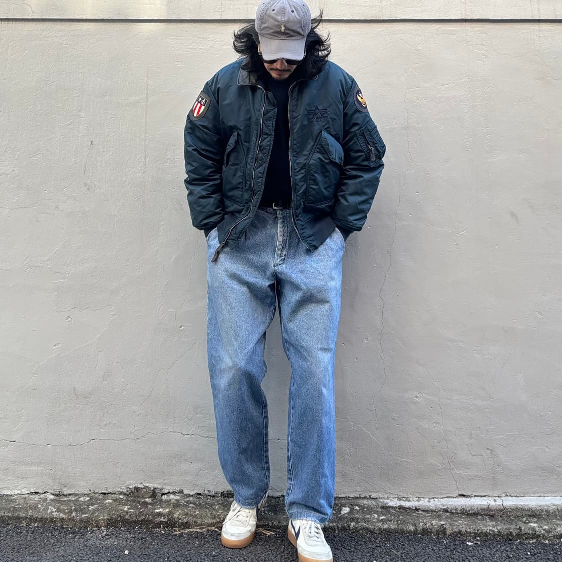 90년대 일본 리 투턱 데님 팬츠 상품이미지3