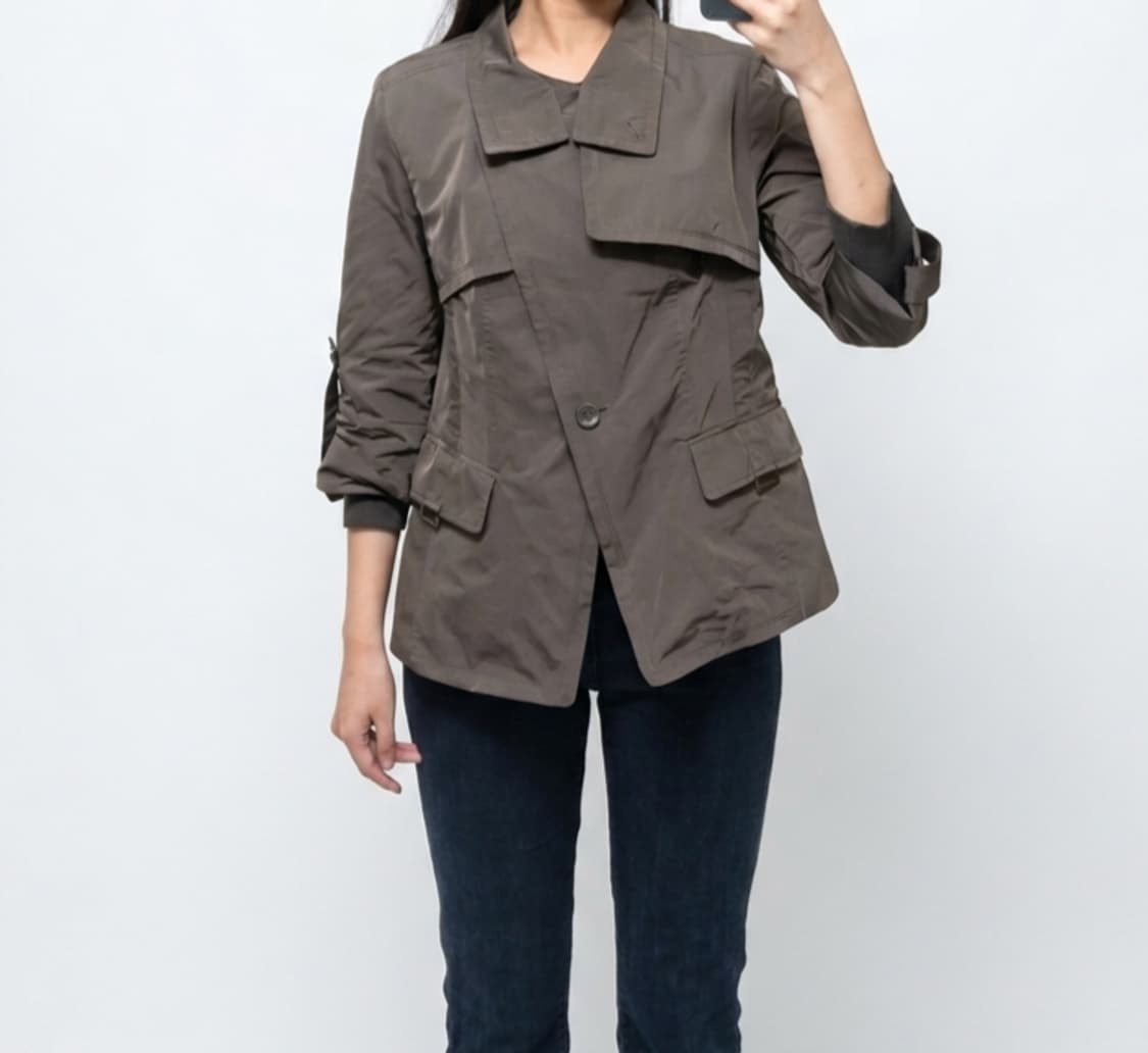 트리아나 브라운 숏트렌치 자켓 상품이미지1