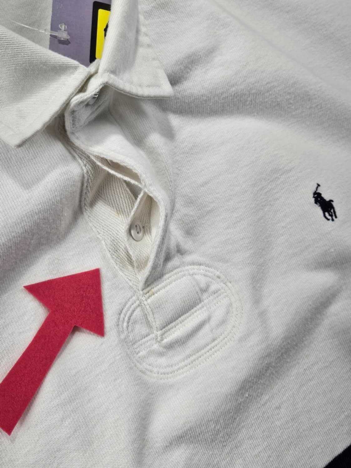 폴로랄프로렌 투톤 컬러블록 럭비 티셔츠 ( L ) / 11612 상품이미지7