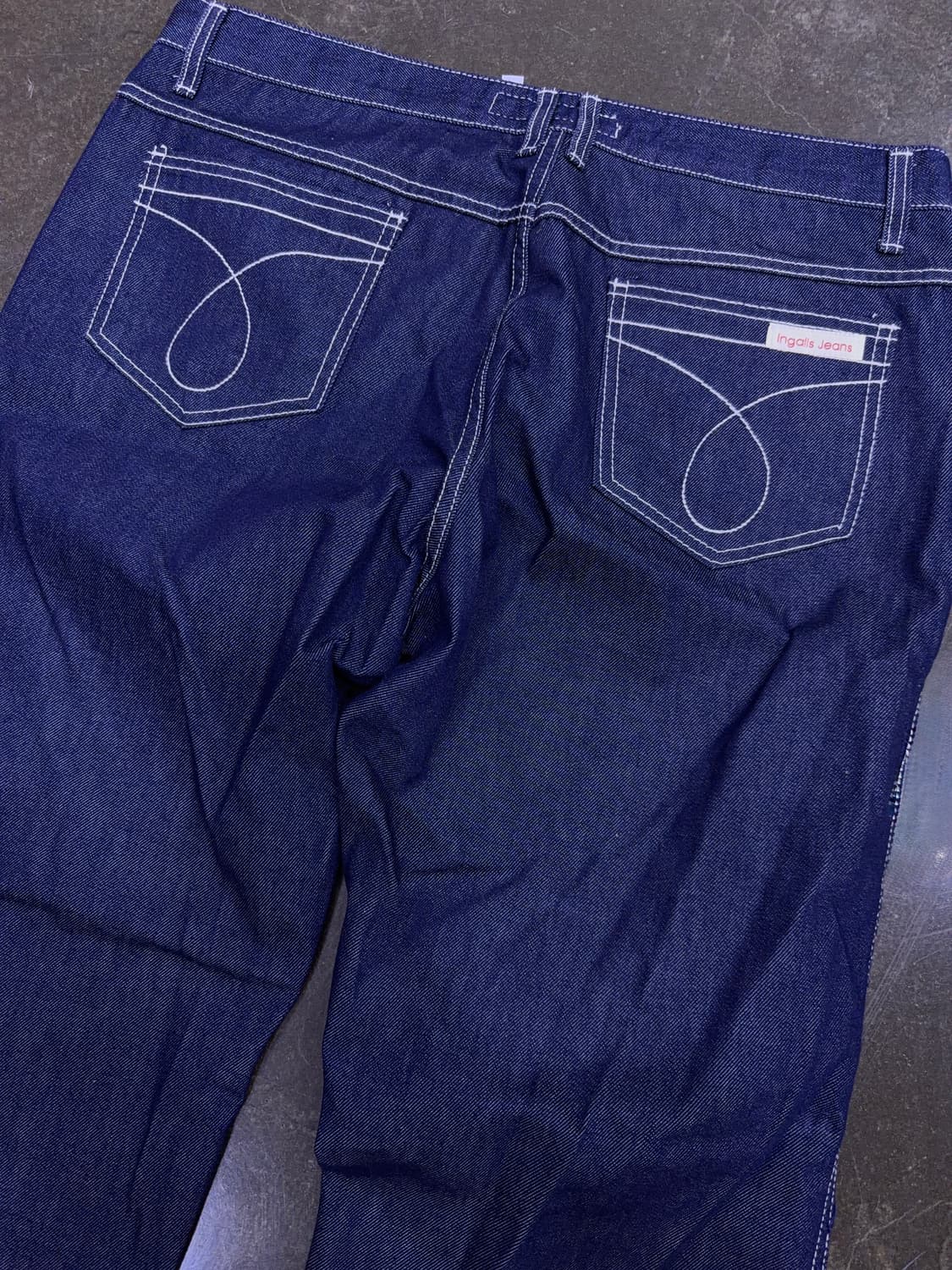 잉갈스 진스 와이드핏 딥인디고 데님팬츠 36 상품이미지7