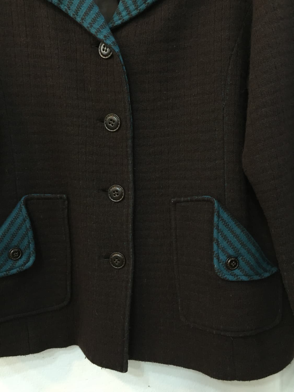 빈티지 민트초코 울 자켓 상품이미지4