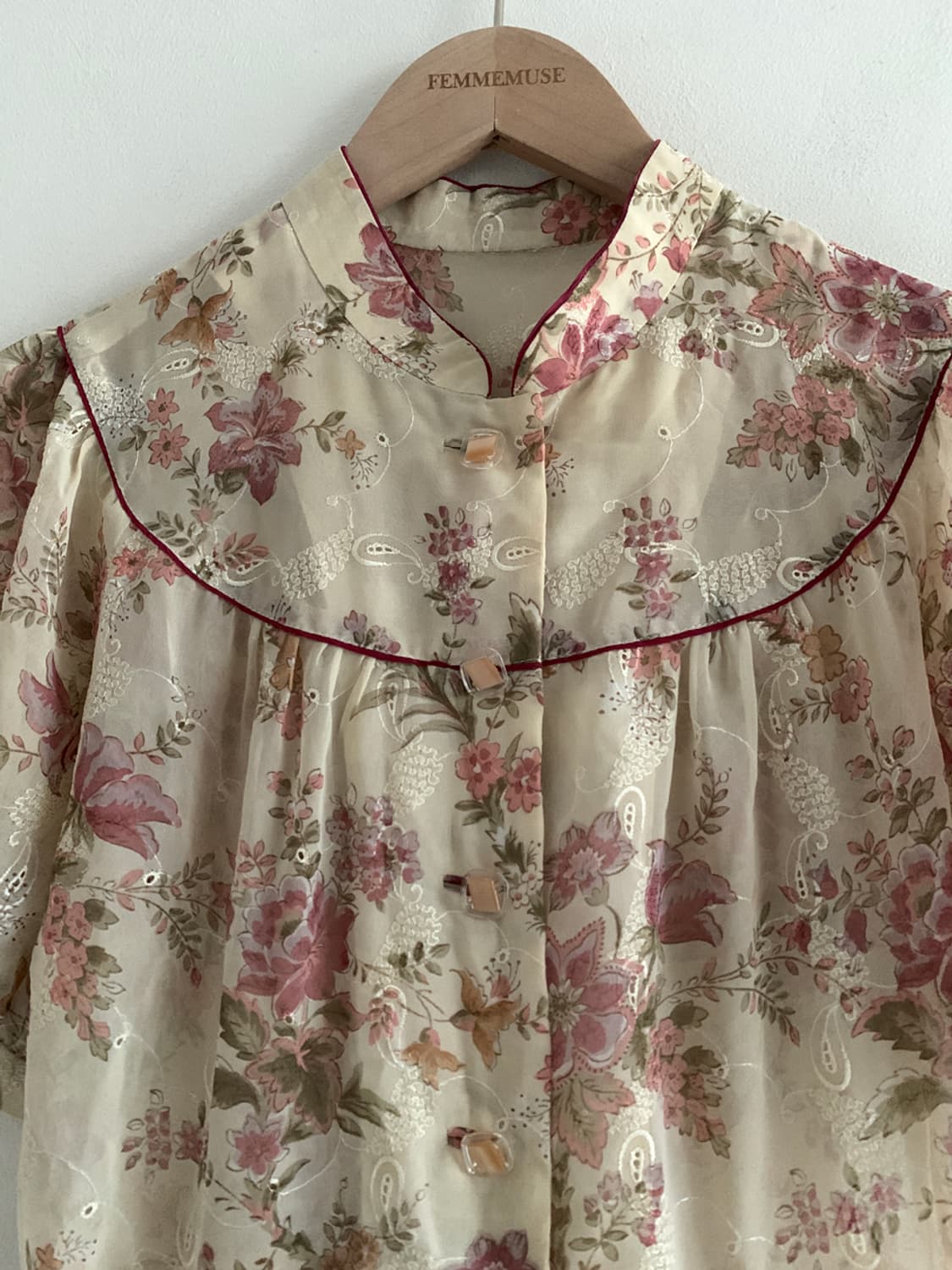 Flower China Neck Dress 상품이미지3