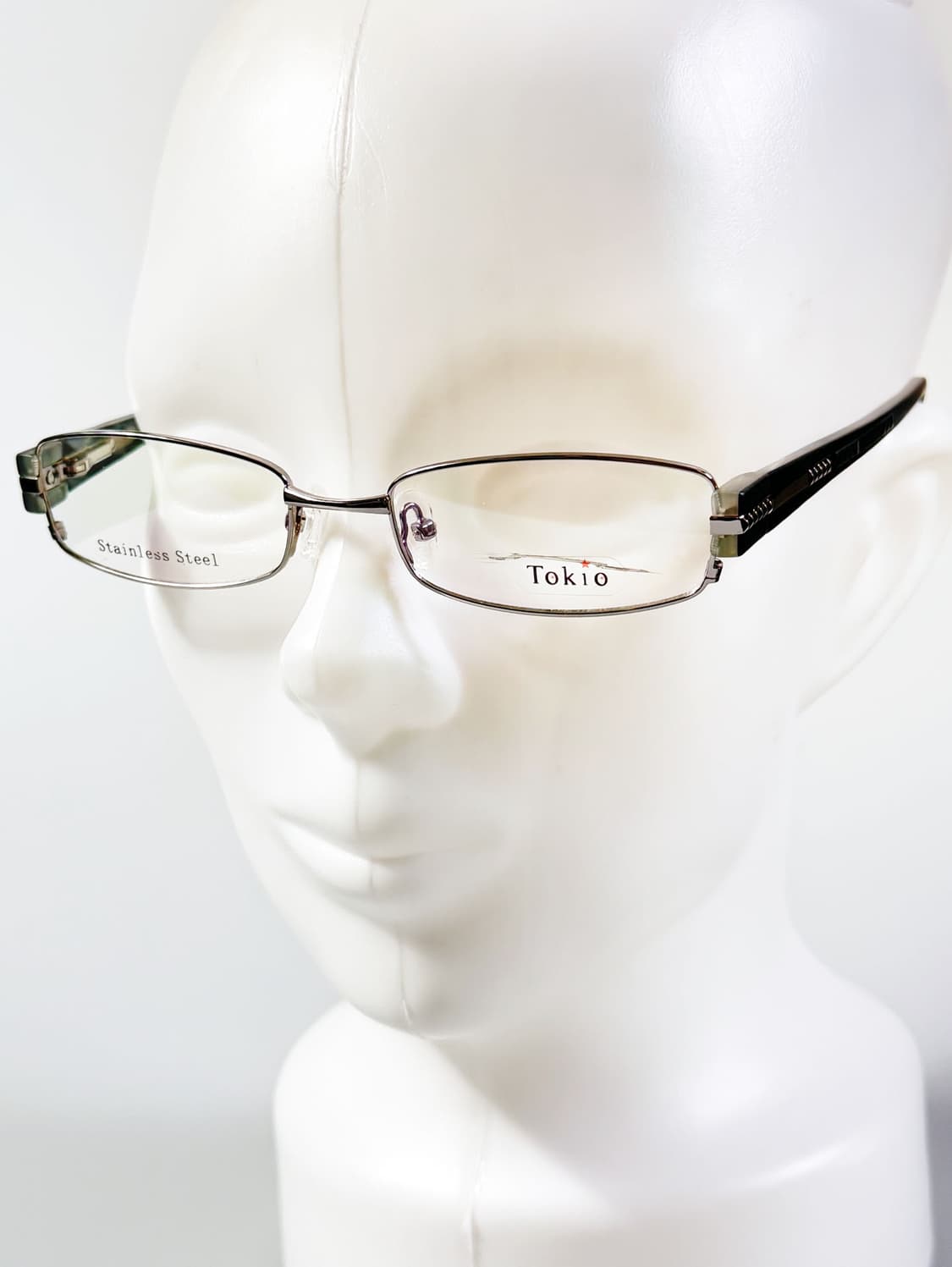 90s TOKIO 건메탈 슬림 스퀘어 빈티지 안경 상품이미지9
