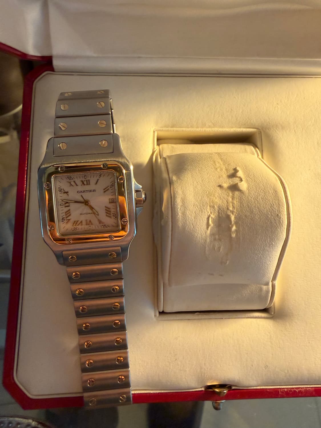 까르띠에 산토스 갈베 콤비 LM  상품이미지2