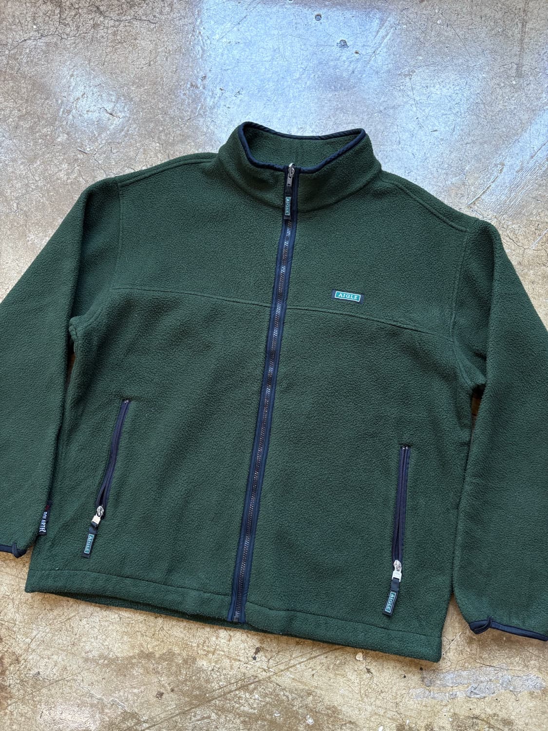 AIGLE 다크그린 폴라텍 플리스 집업 상품이미지1