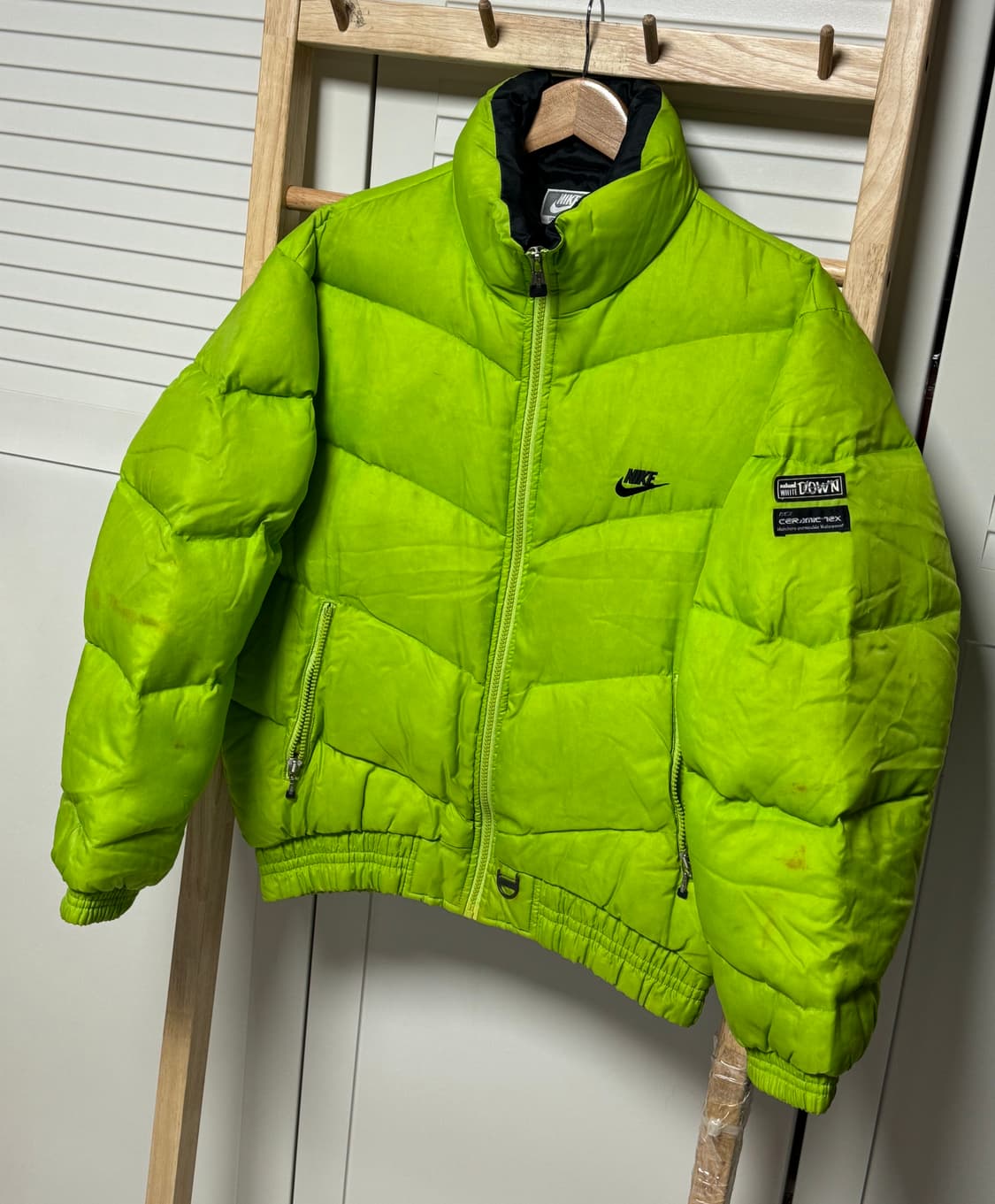 나이키 연두콩 90s 삼나스포츠 숏패딩 자켓 상품이미지2