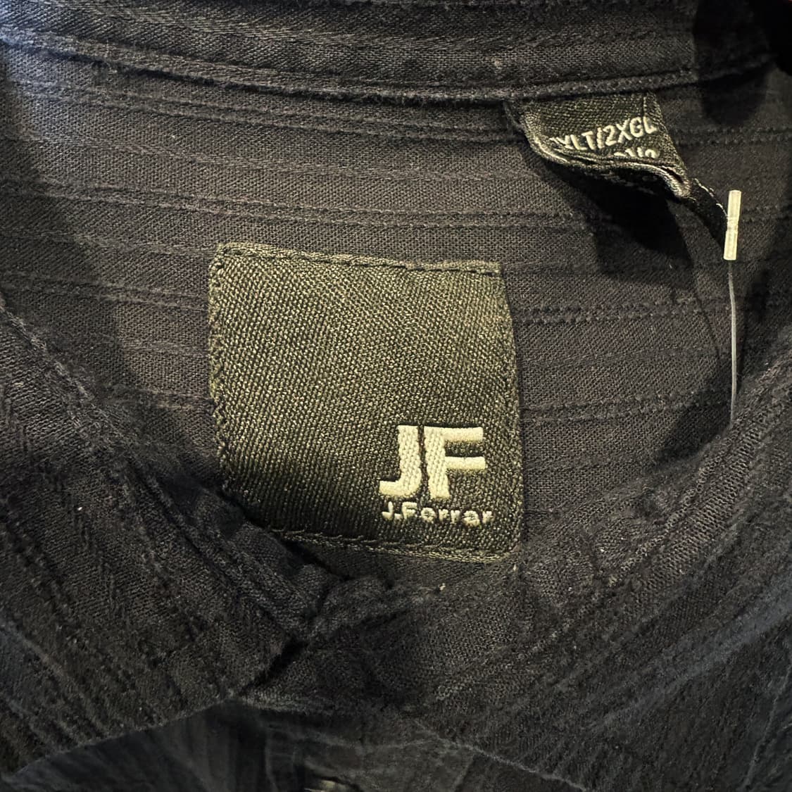 USA VINTAGE 레이스 인서트 코튼셔츠 스티치 라인 디테일 블랙 상품이미지7