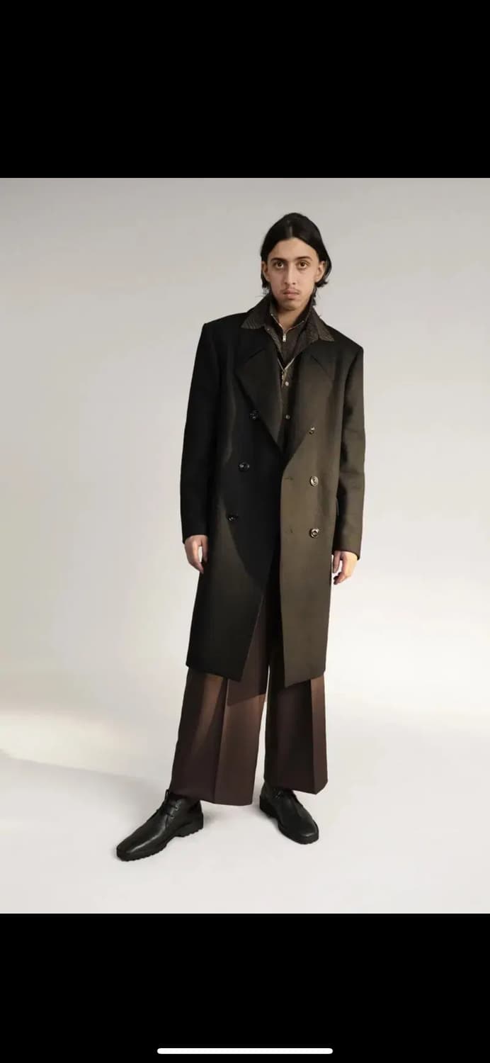 르메르 19FW 더블 브레스티드 울 코트 그레이 50사이즈 상품이미지2