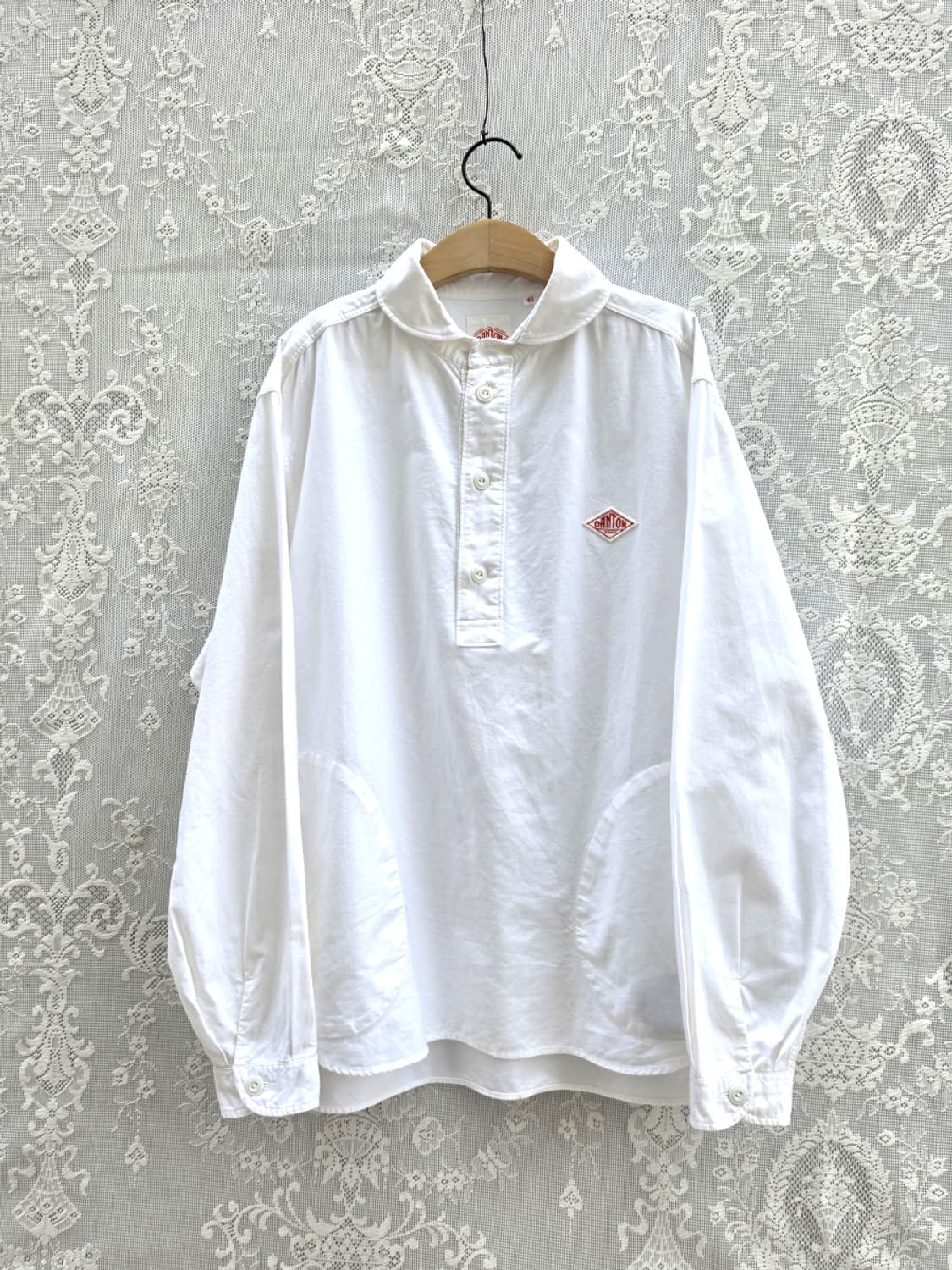 단톤(DANTON) 라운드 칼라 풀오버 셔츠 (made in japan) 상품이미지2