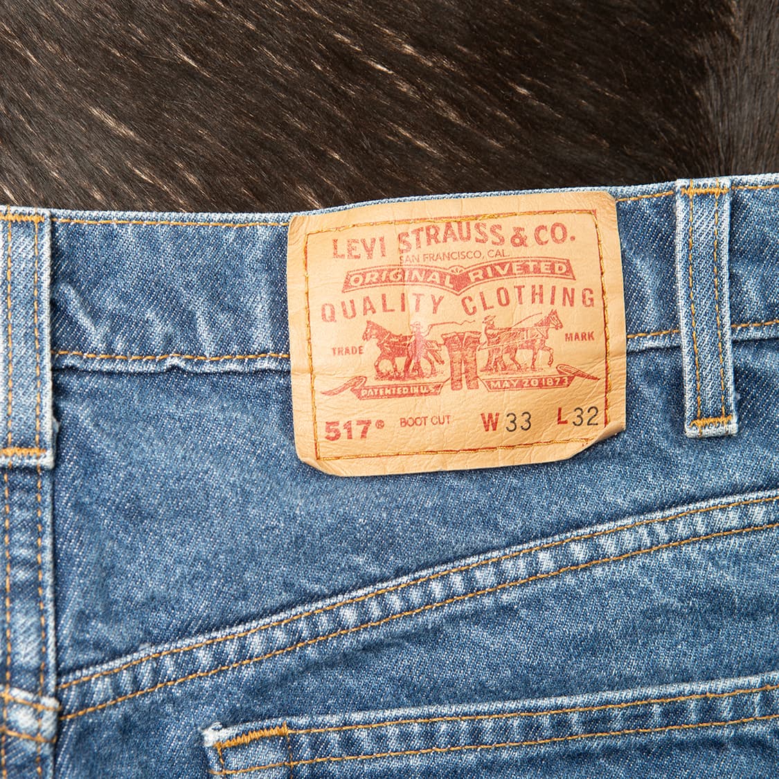 [33] 90s 리바이스 콜롬비아 메이드 517 부츠컷 데님팬츠  상품이미지6