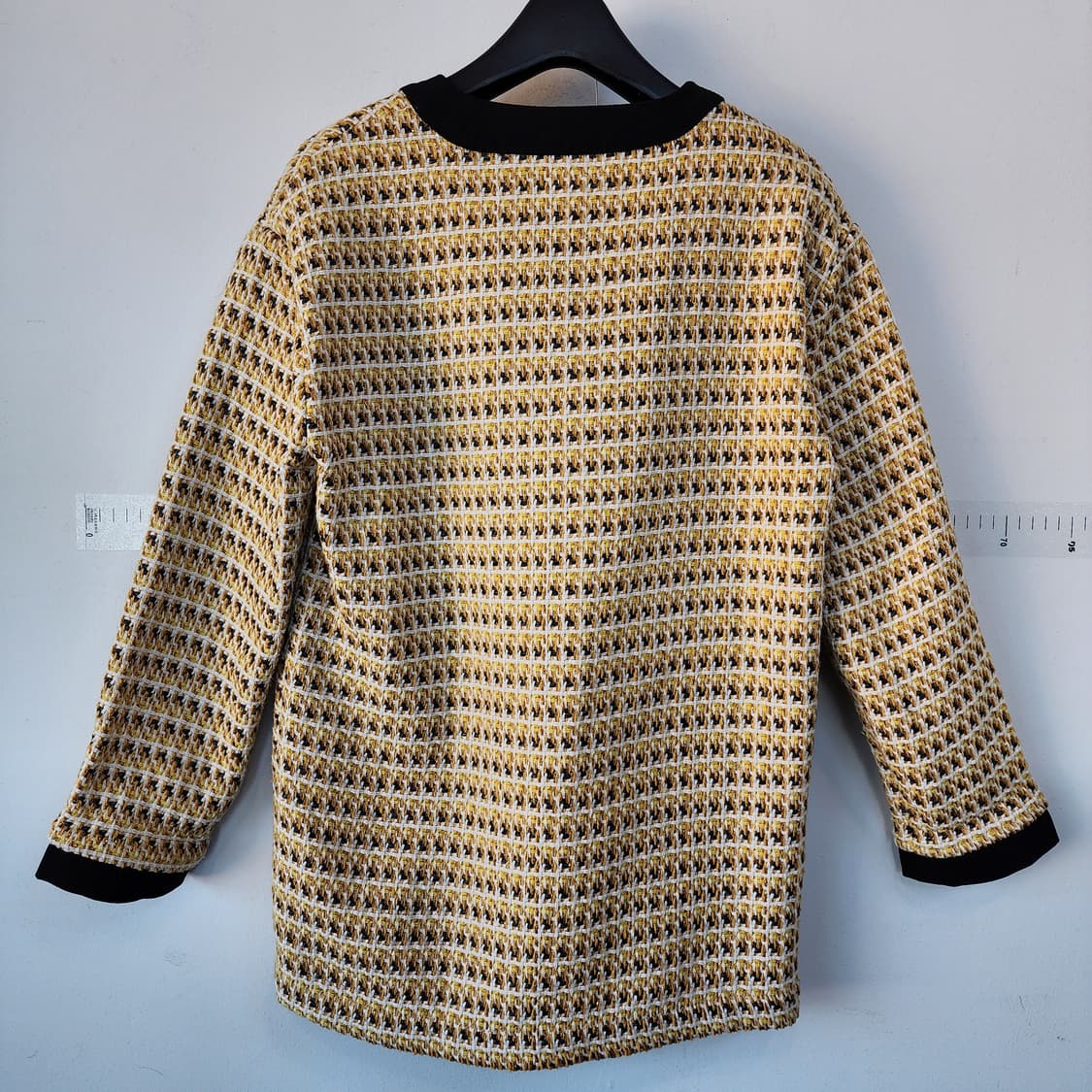 마쥬 트위드 블랙 배색 여성 가디건 상품이미지4