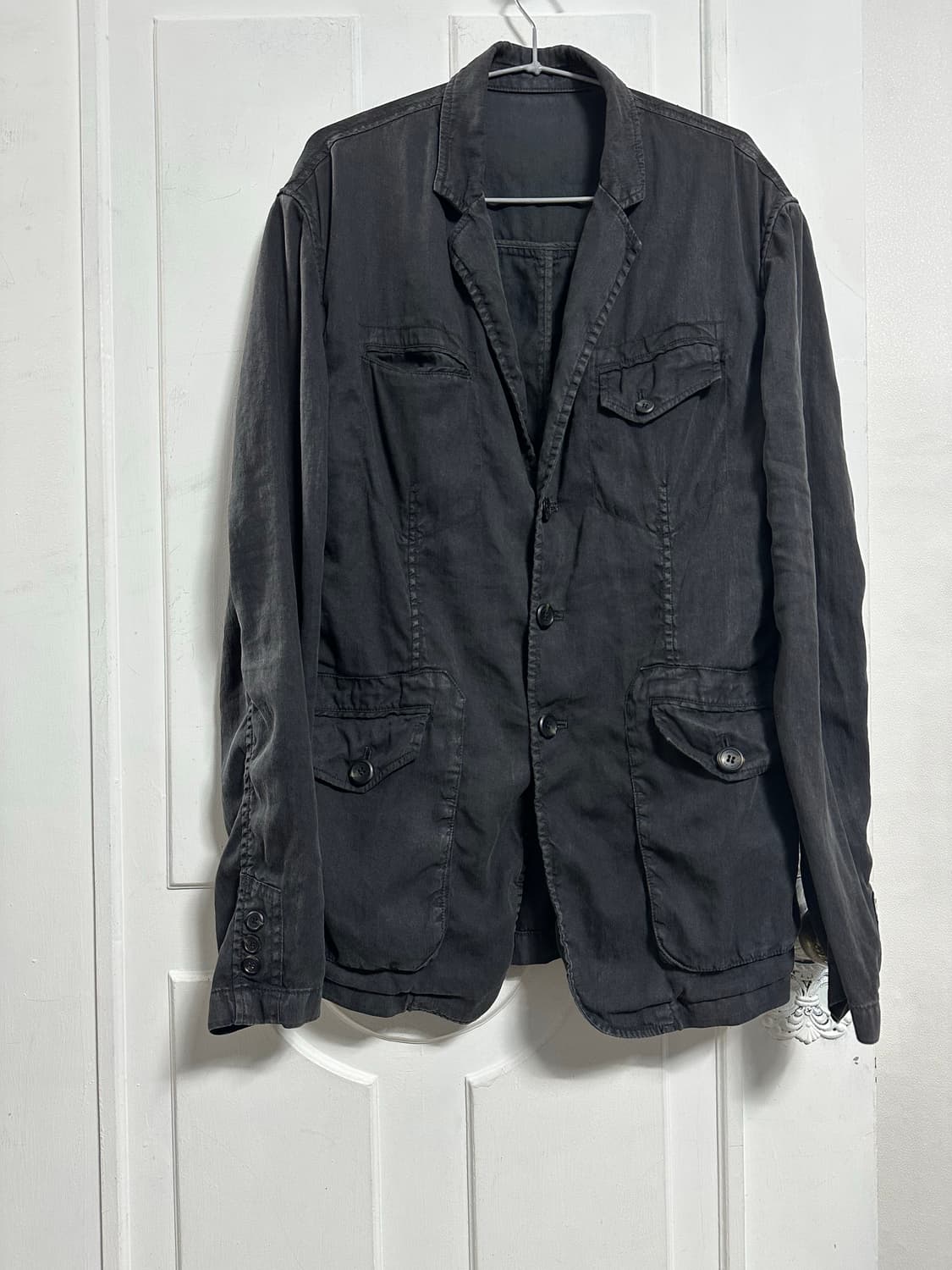 시리즈 가먼트다잉 린넨 블레이저 상품이미지1