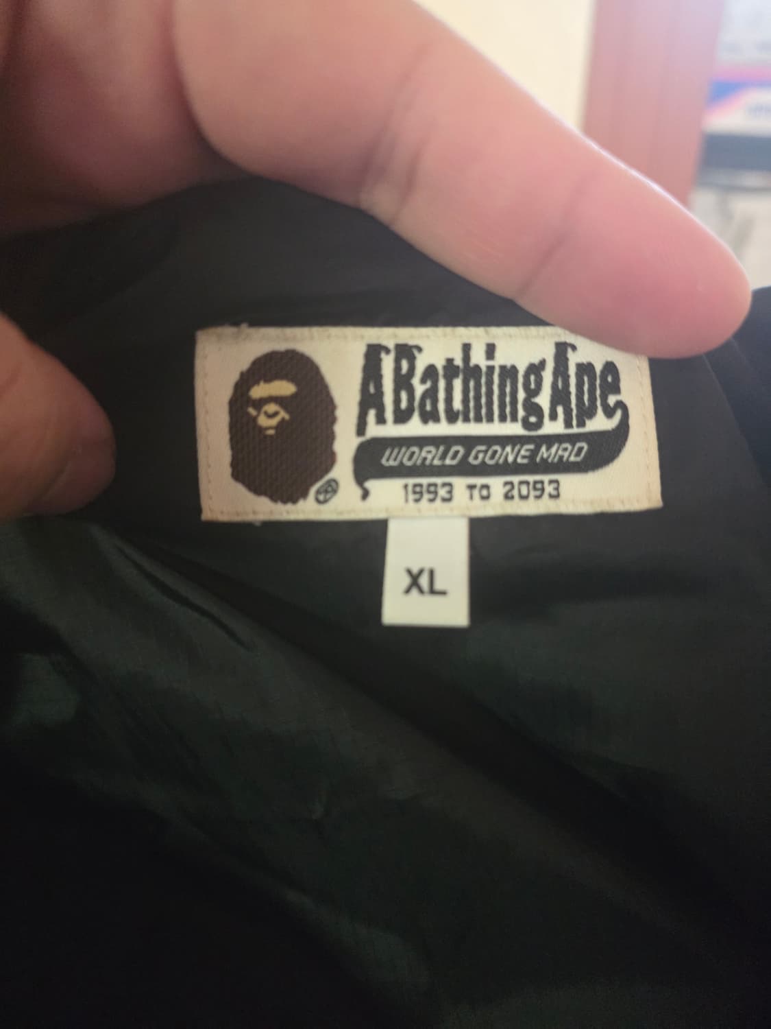 [XL] 베이프 레터링 블랙카모 아노락 자켓 상품이미지3