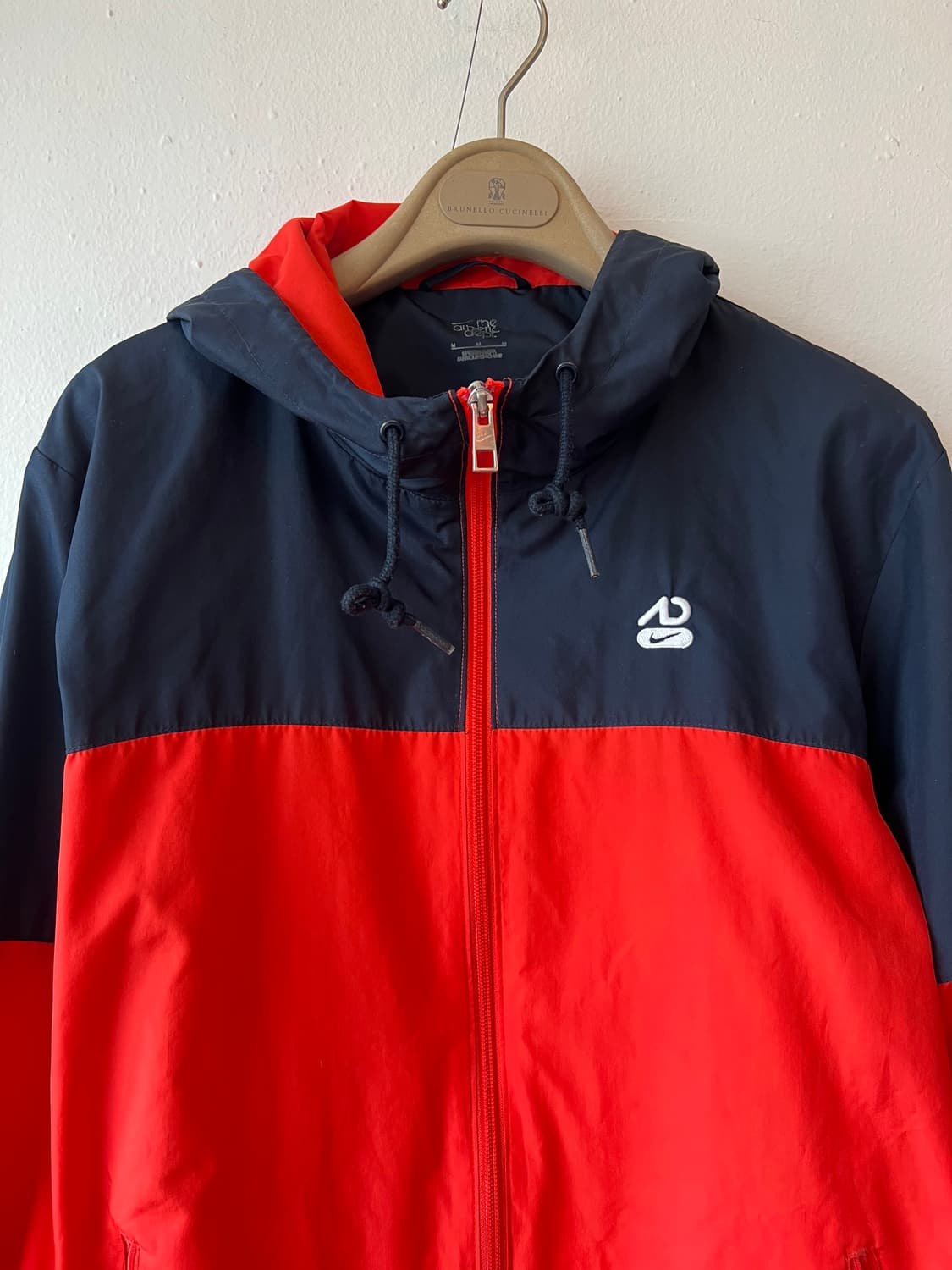 나이키 남성 레드 매쉬바람막이점퍼 후드집업점퍼 상품이미지1