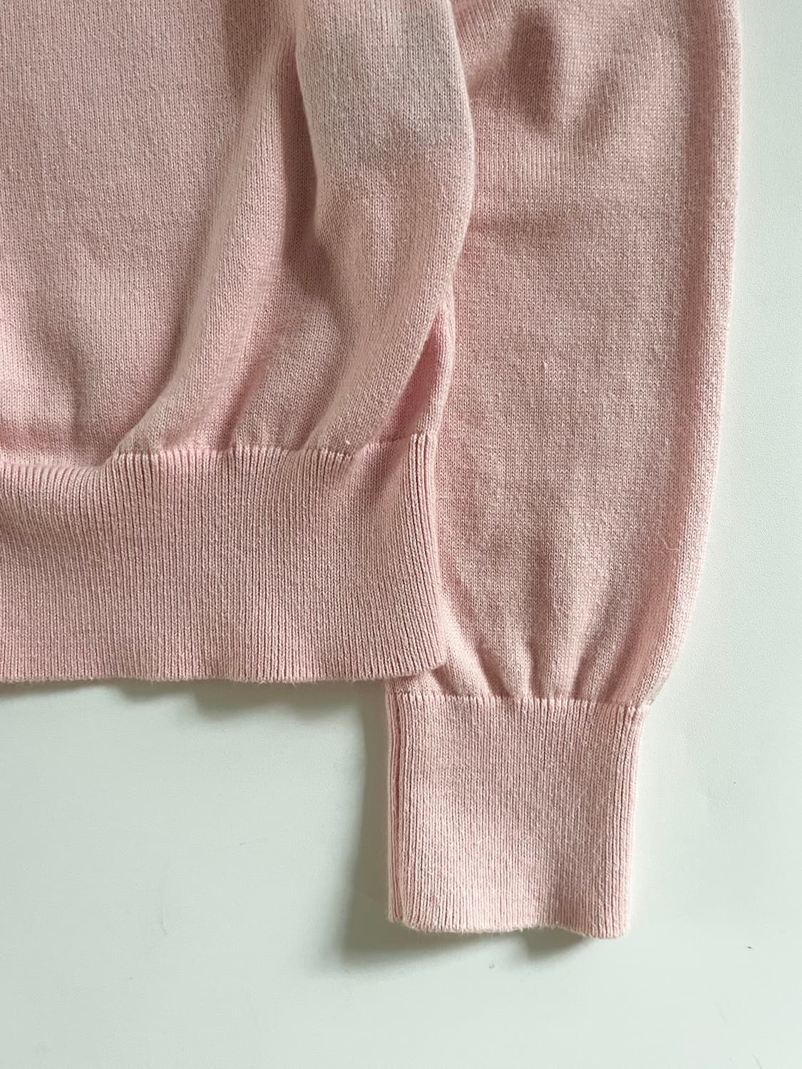 Polo 랄프로렌 우먼 베이비핑크 피마코튼 유넥 가디건 상품이미지5