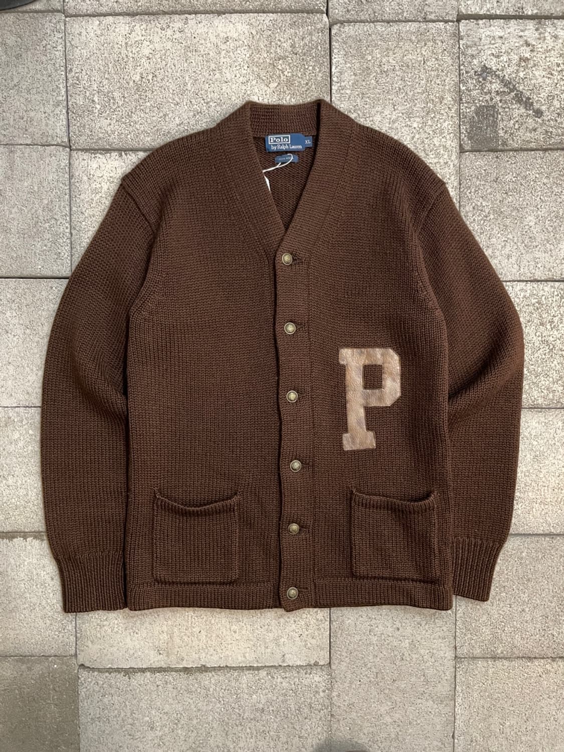 폴로 랄프로렌 울 레터맨 가디건 상품이미지1