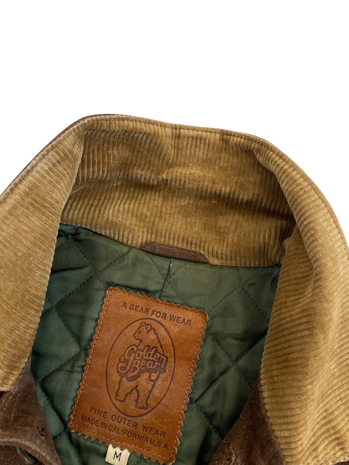 80's 골든베어 스웨이드 헌팅 자켓 상품이미지4