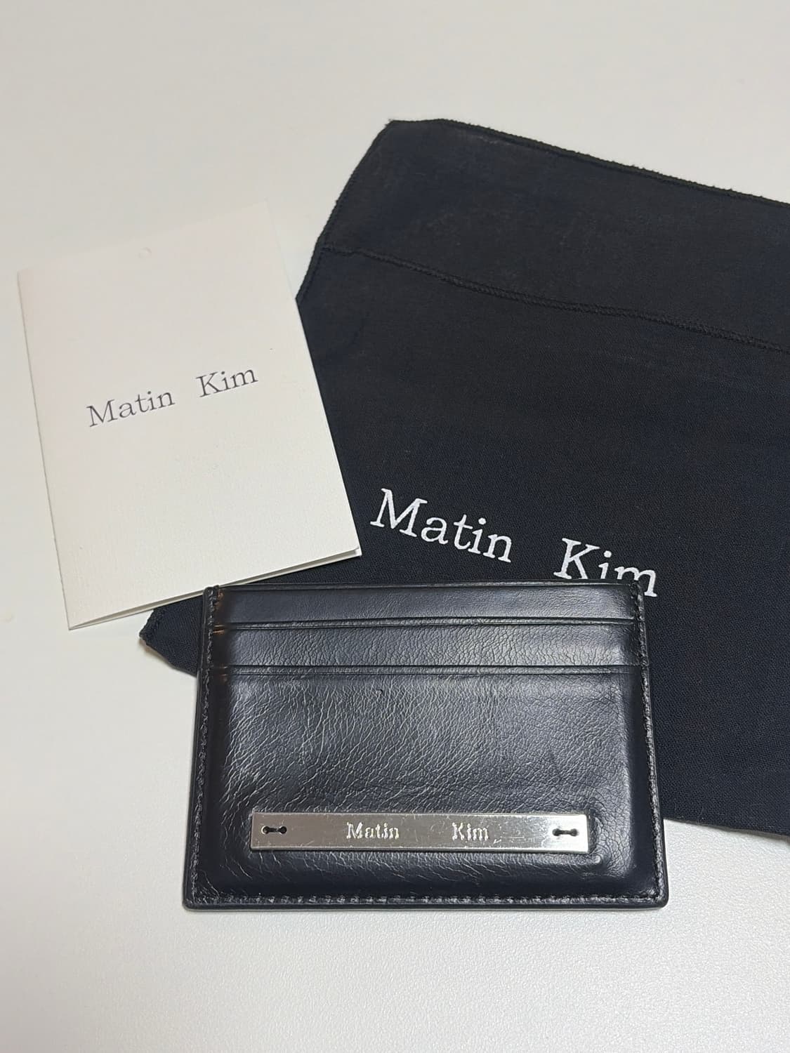 마뗑킴 카드지갑 블랙 상품이미지1