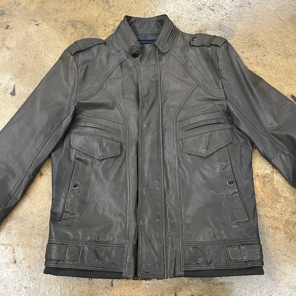 [정품/L] 게스 양가죽 램스킨 자켓 b15 상품이미지3