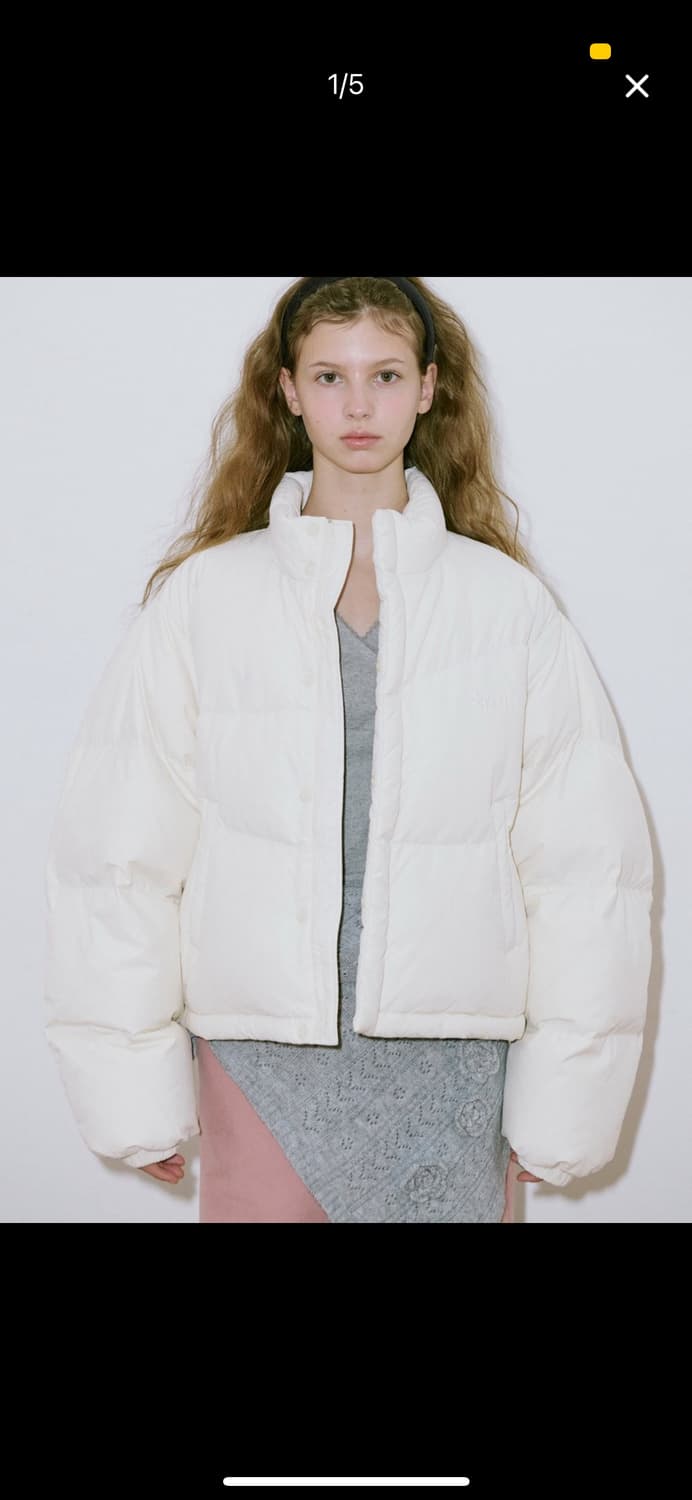 시눈 숏패딩 아이보리 상품이미지1