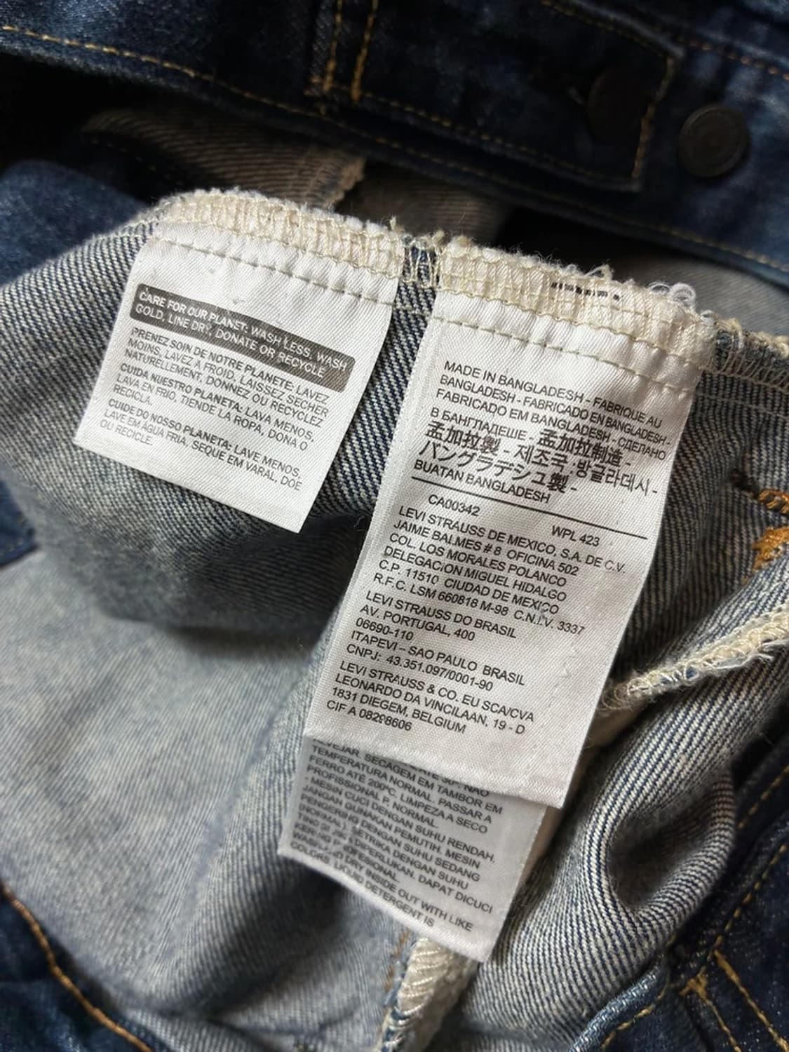 리바이스 00's 빈티지핏 데님 트러커 자켓 PN8406 상품이미지9