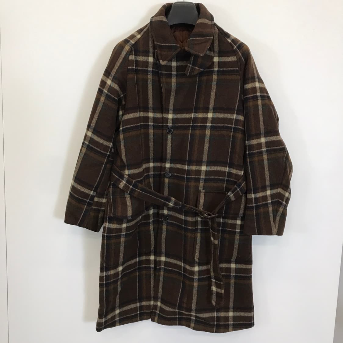 Shirter 셔터 벨티드 울 체크코트 [S사이즈] 상품이미지1