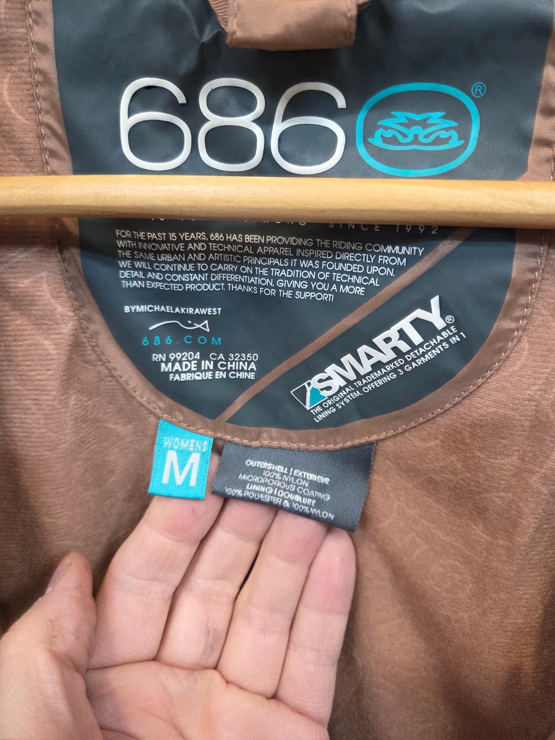 686 여성 smarty 스키 보드 자켓 m 남성 m 가능 상품이미지3