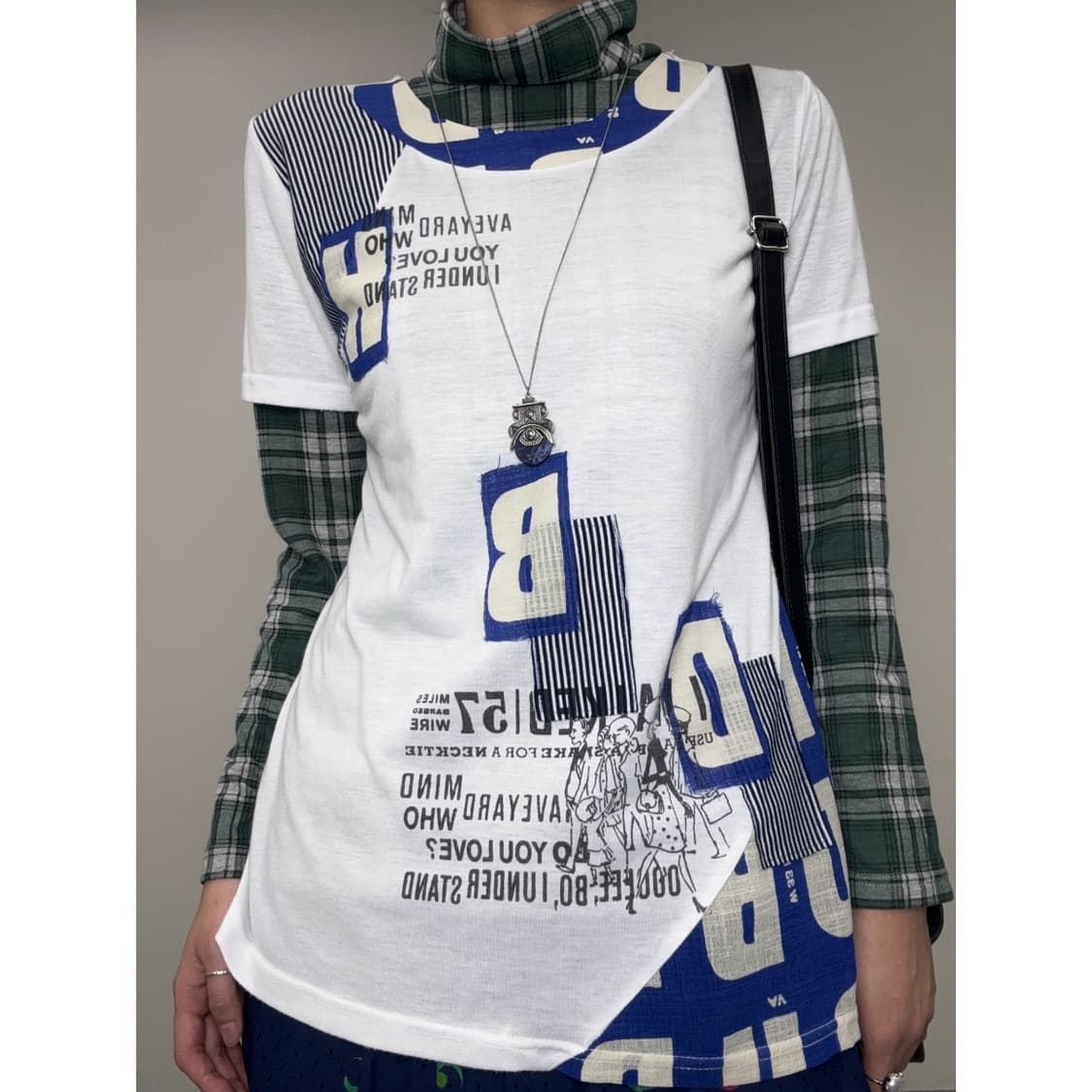 빈티지 패치 반팔 티셔츠 상품이미지1